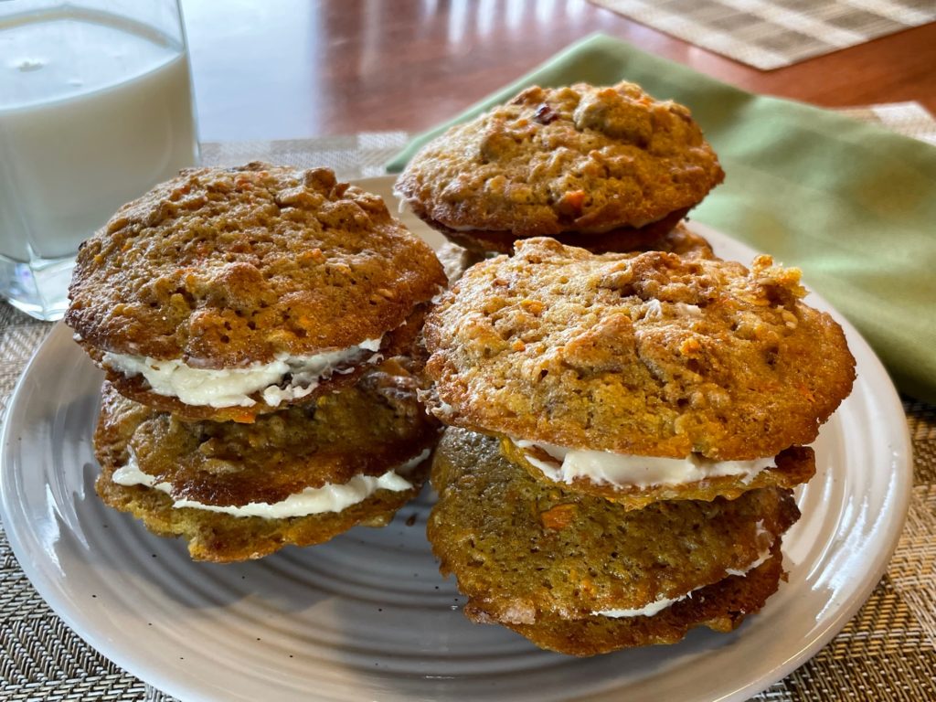 Carrot Cake Sandwich Cookies