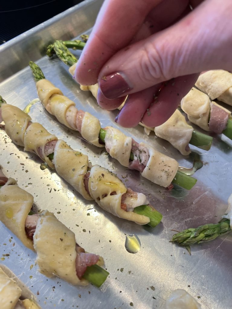 Making Asparagus Spirals