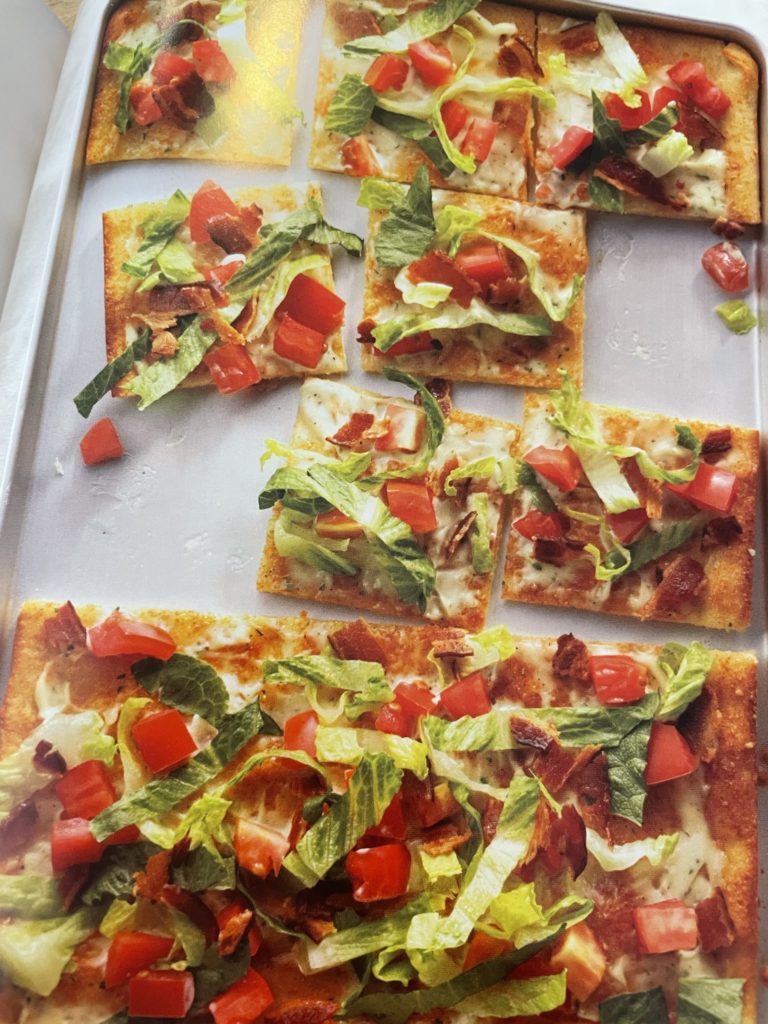 Bacon Lettuce and Tomato Pizza