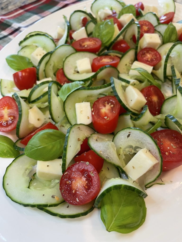 Cucumber Caprese Salad