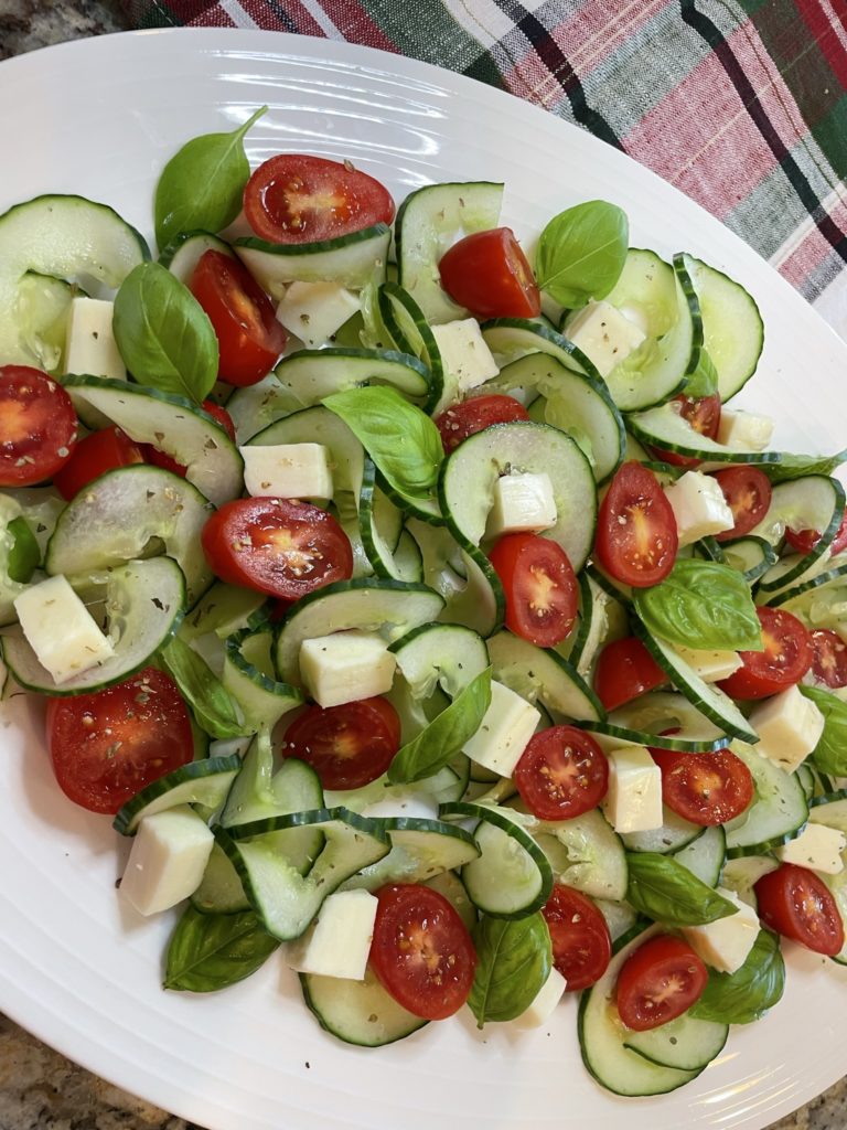 Cucumber Caprese Salad