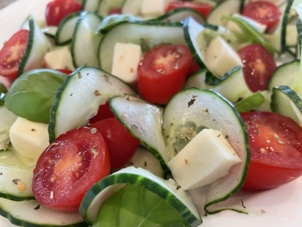 Cucumber Caprese Salad