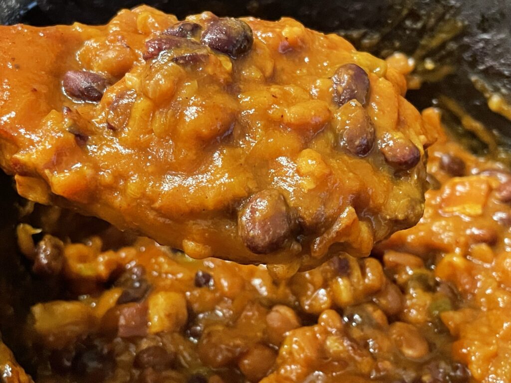 Slow-Cooker Spiced Pumpkin Baked Beans