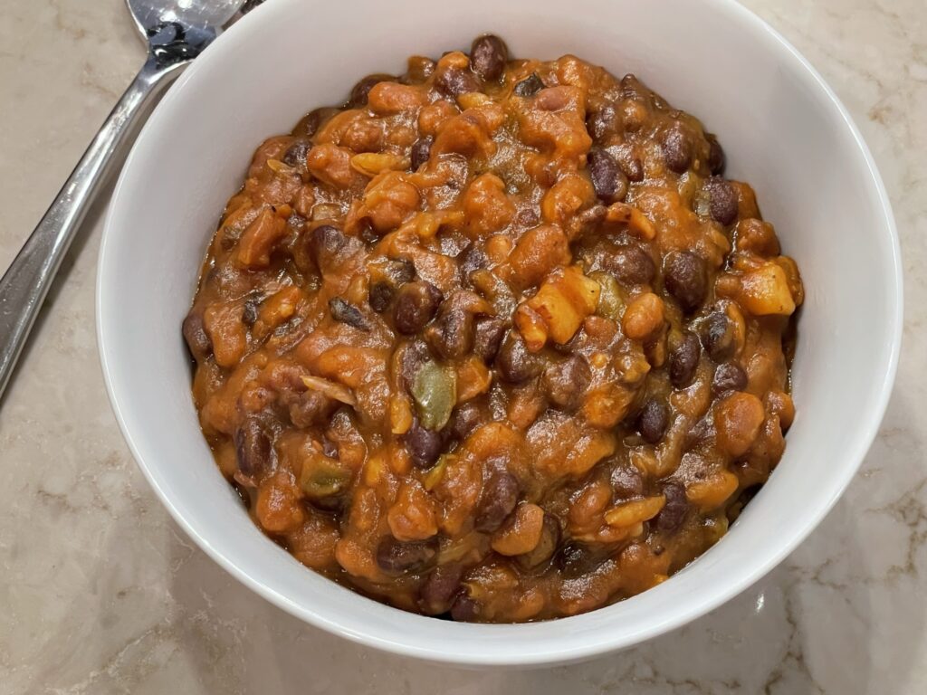 Spiced Pumpkin Baked Beans