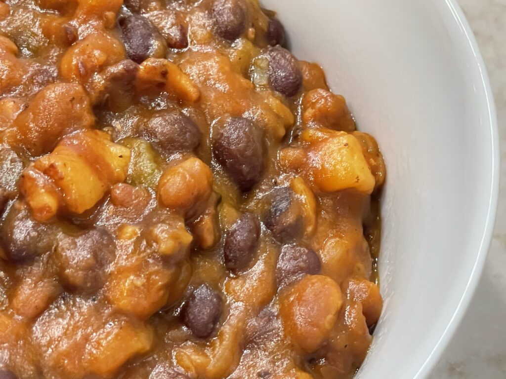 Spiced Pumpkin Baked Beans