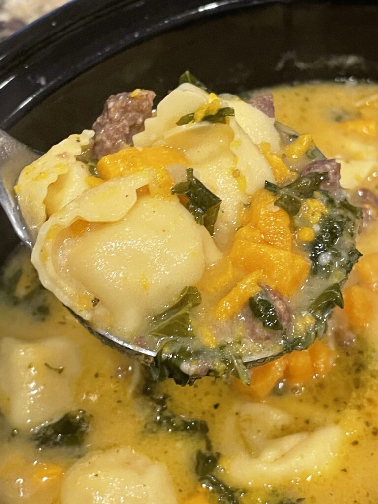 Creamy Sausage and Tortellini Soup