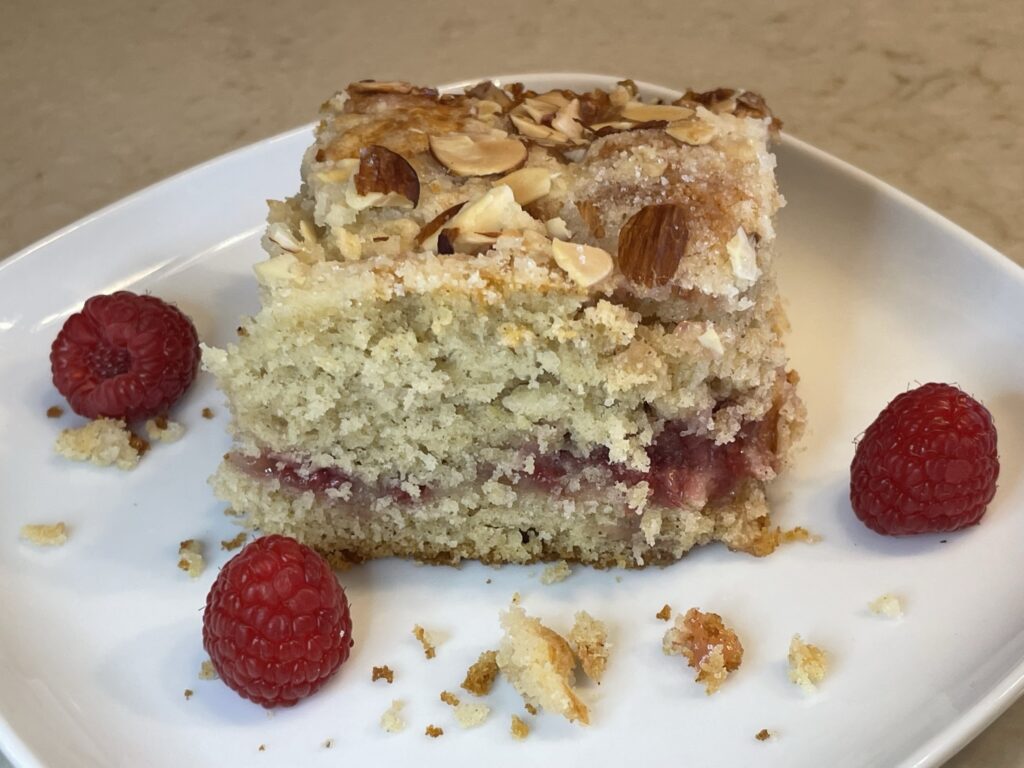 Raspberry Crumble Coffee Cake