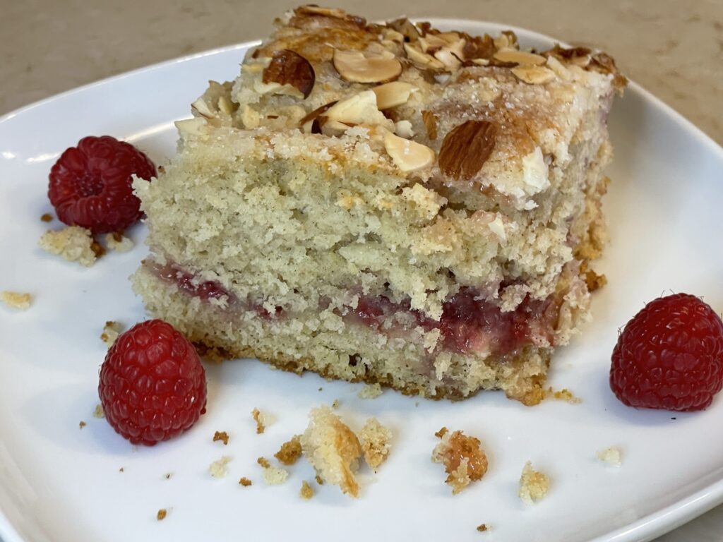 Raspberry Crumble Coffee Cake