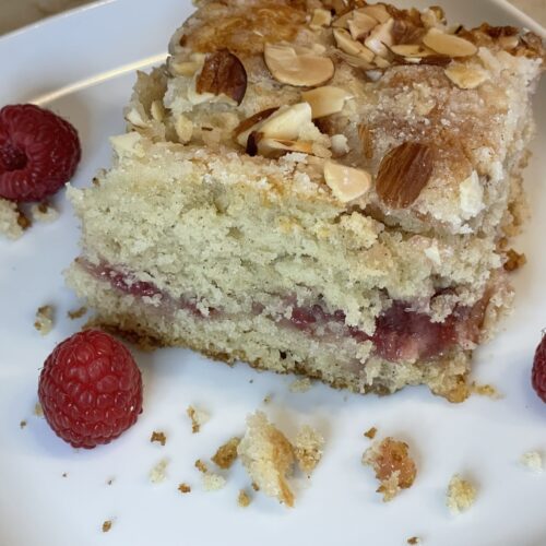 Raspberry Crumble Coffee Cake