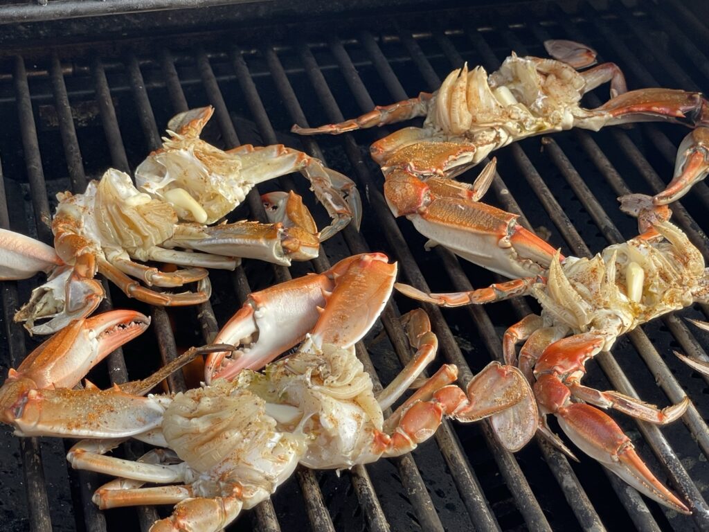 Grilled Blue Crabs