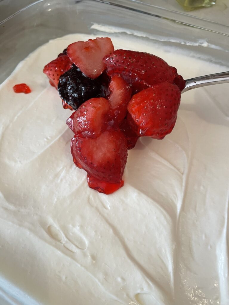 berries and cream filling