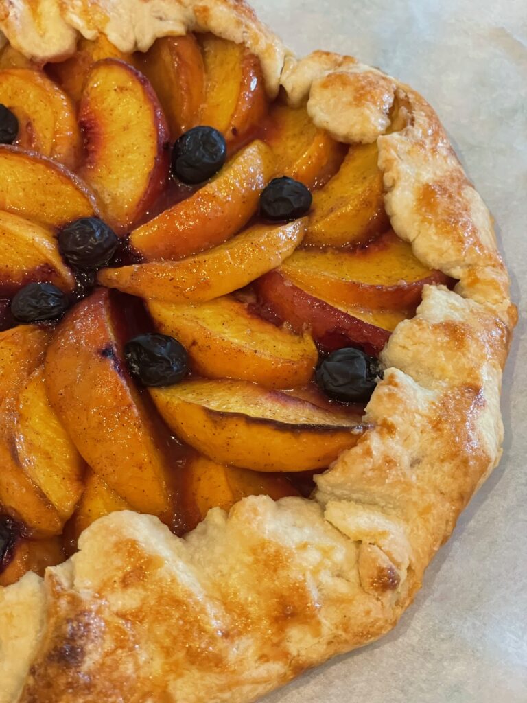 Peach and Blueberry Galette