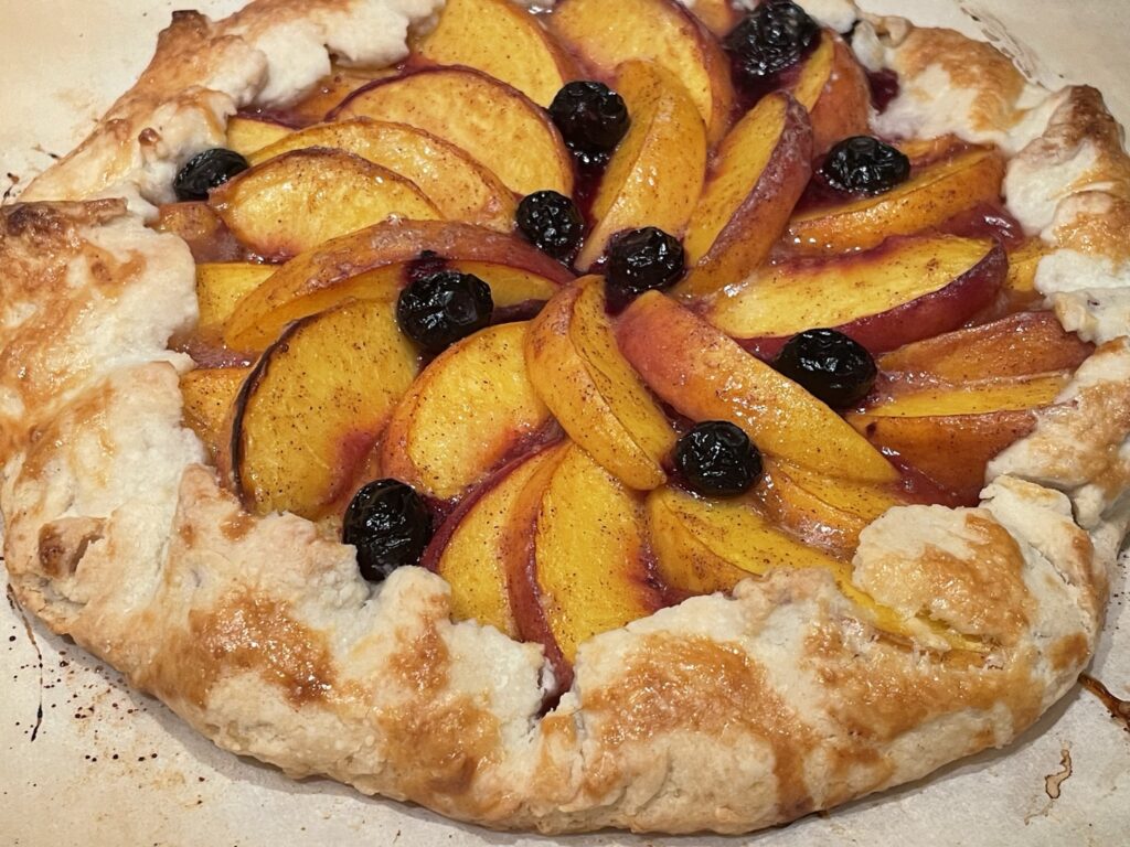 Peach and Blueberry Galette