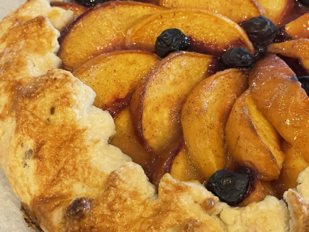 Peach and Blueberry Galette
