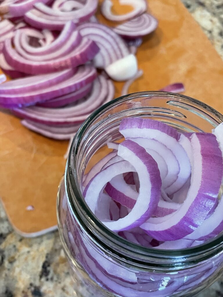 pickling red onions