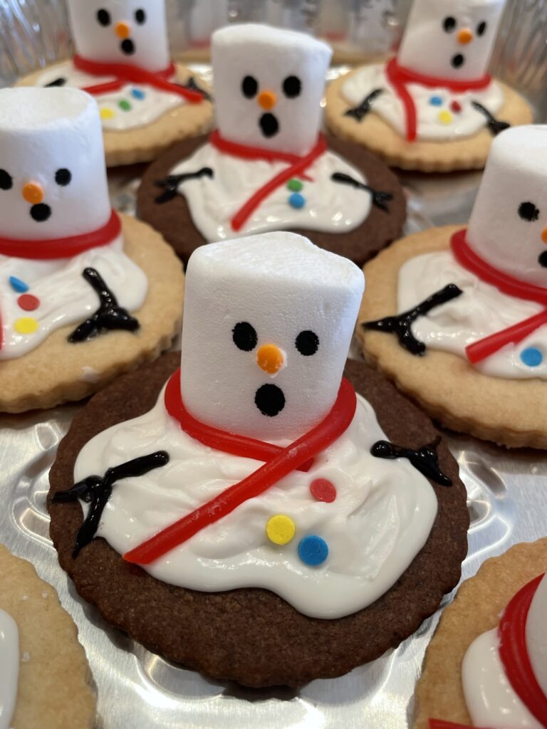 Melted Snowman Cookies