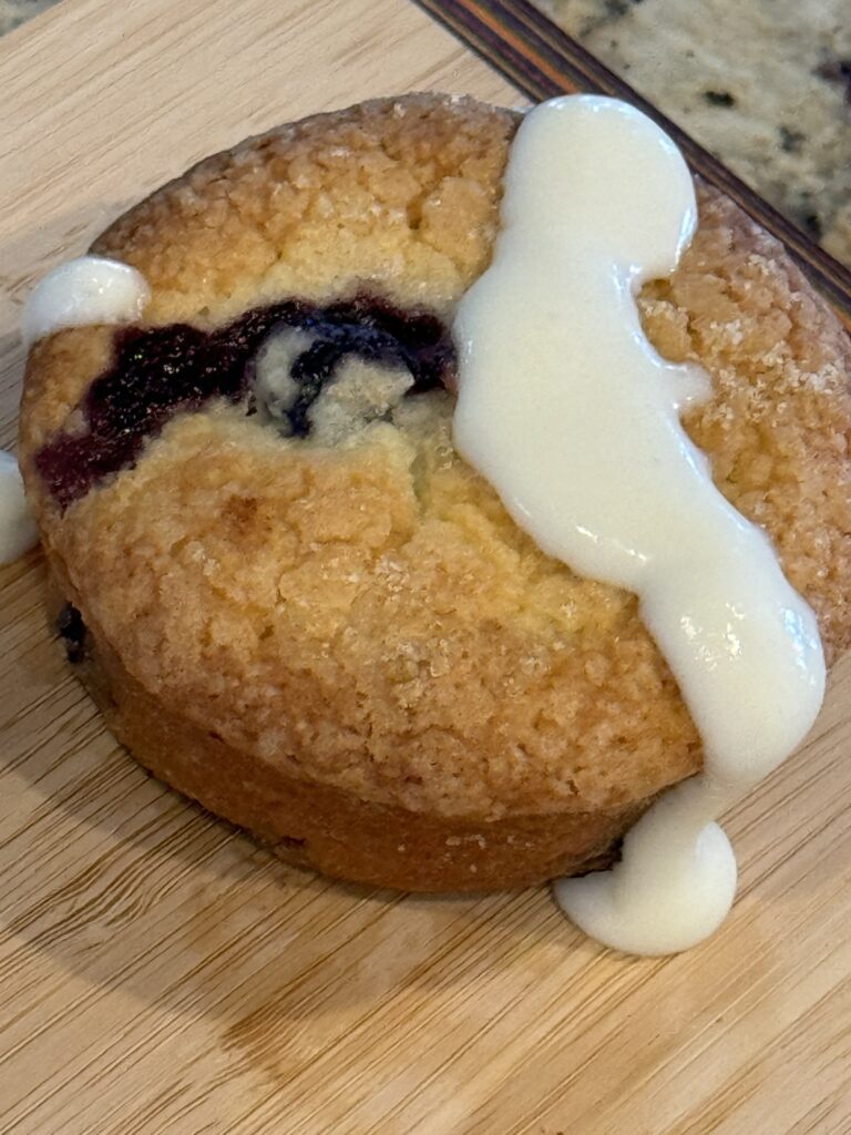 Lemon Blueberry Muffins with Lemon Glaze