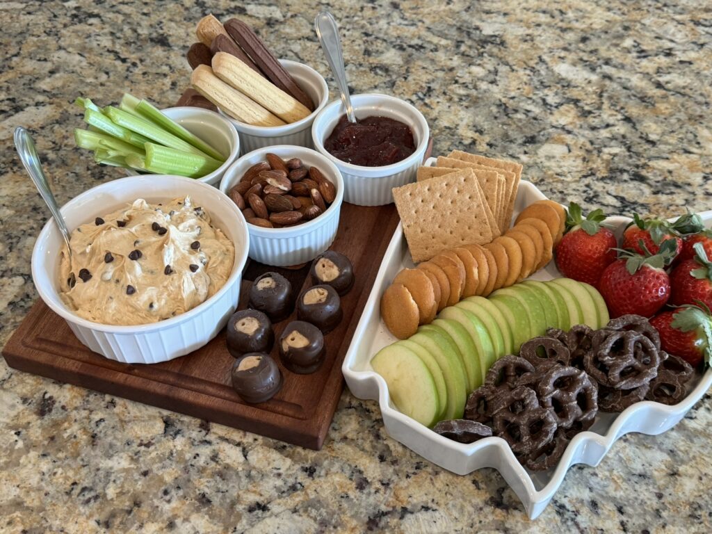 Buckeye Dip Snack Board