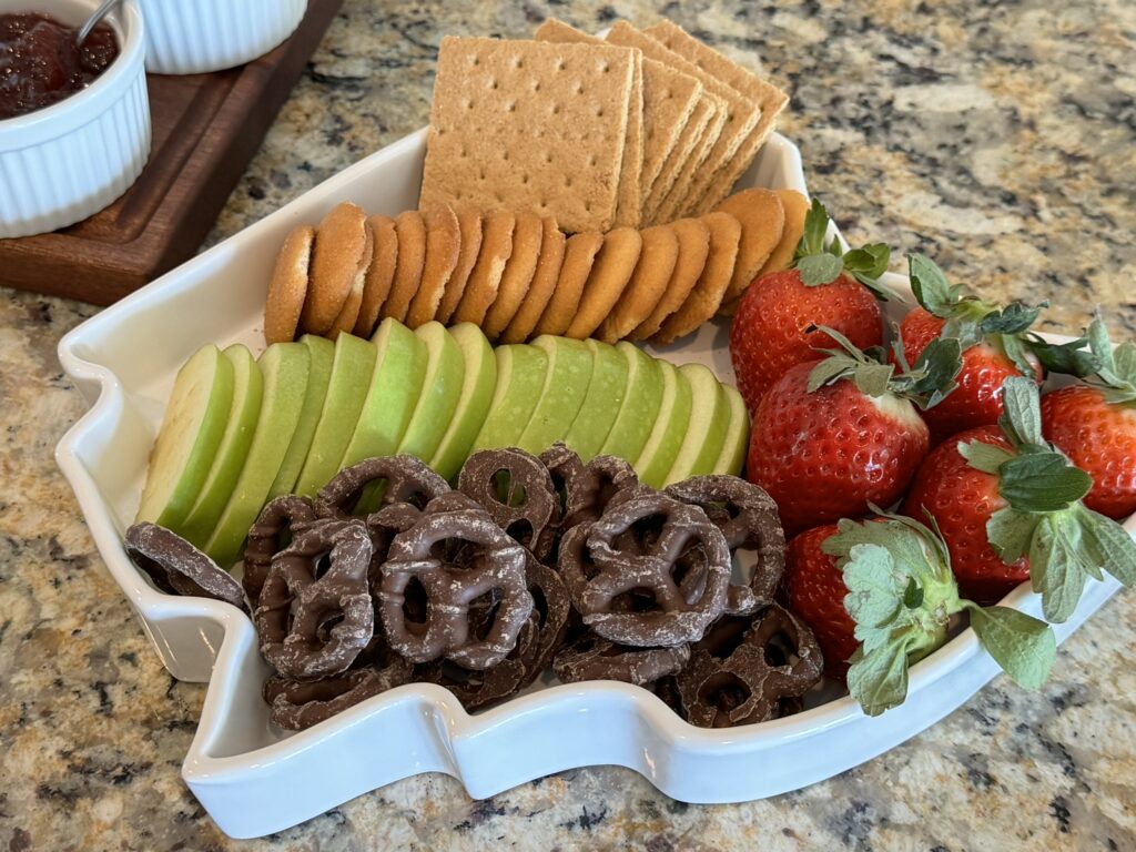 Ohio Platter with dippers