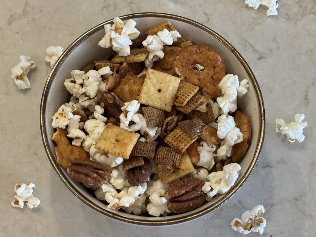 Game Day Snack Mix with Popcorn