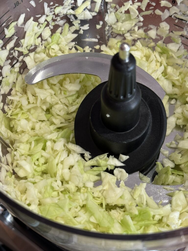 shredded cabbage