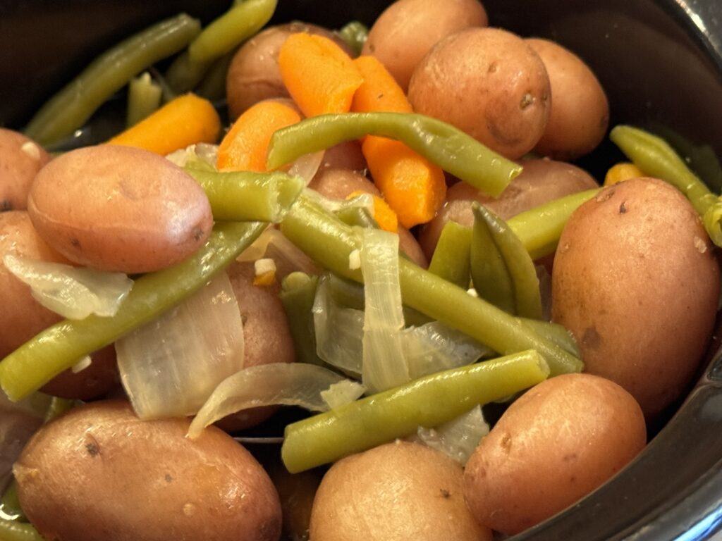 Crockpot Potatoes and Green Beans