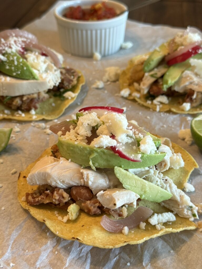 Roasted Chicken Tostadas