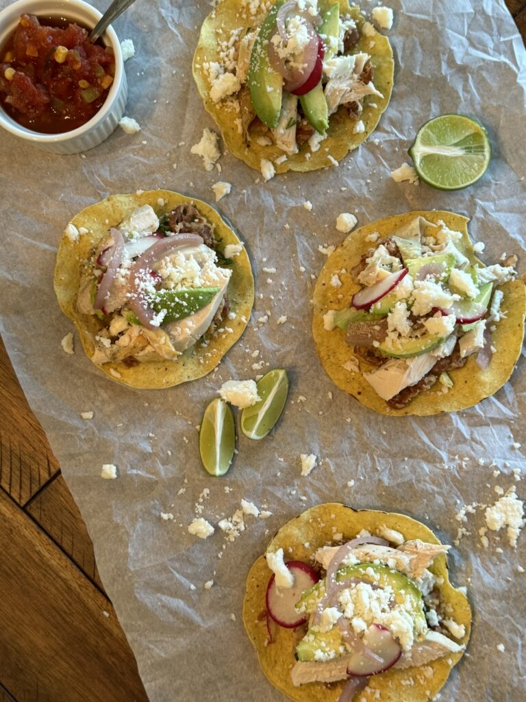 Roasted Chicken Tostadas
