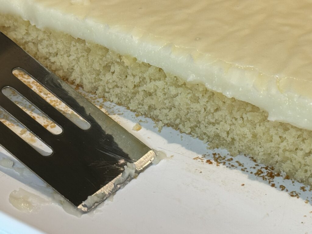 White Texas Sheet Cake