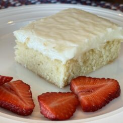 White Texas Sheet Cake