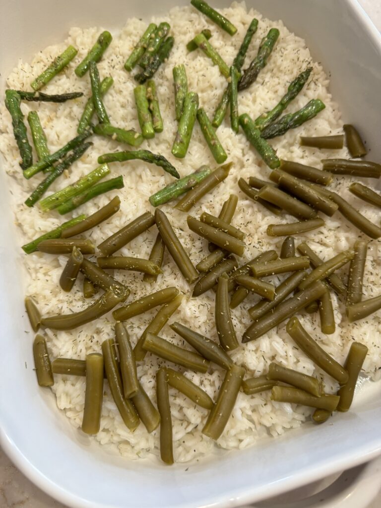 asparagus and green beans