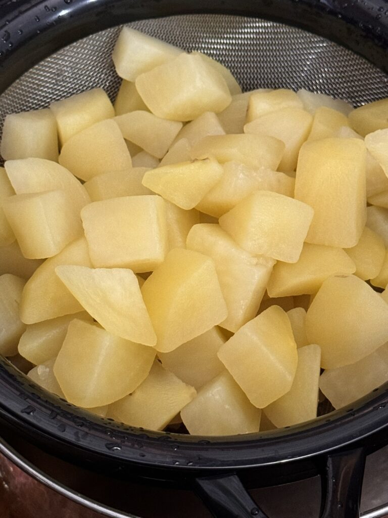 boiled potatoes