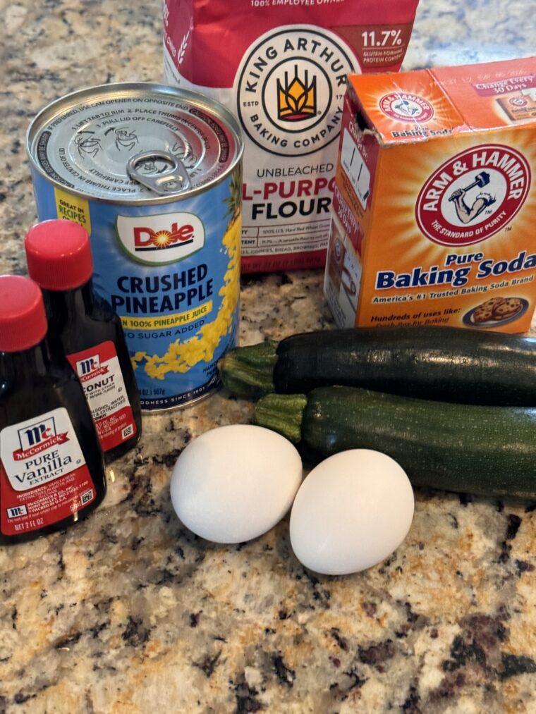 zucchini bread ingredients