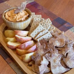 Cinnamon Sugar Crisps with Pumpkin Fluff