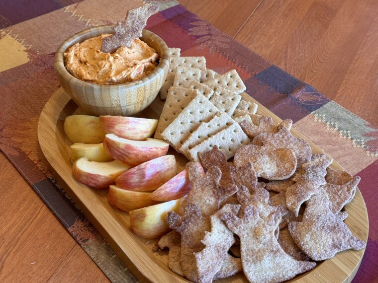 Cinnamon Sugar Crisps with Pumpkin Fluff