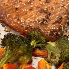 Sheet Pan Soy-Ginger Salmon with Veggies