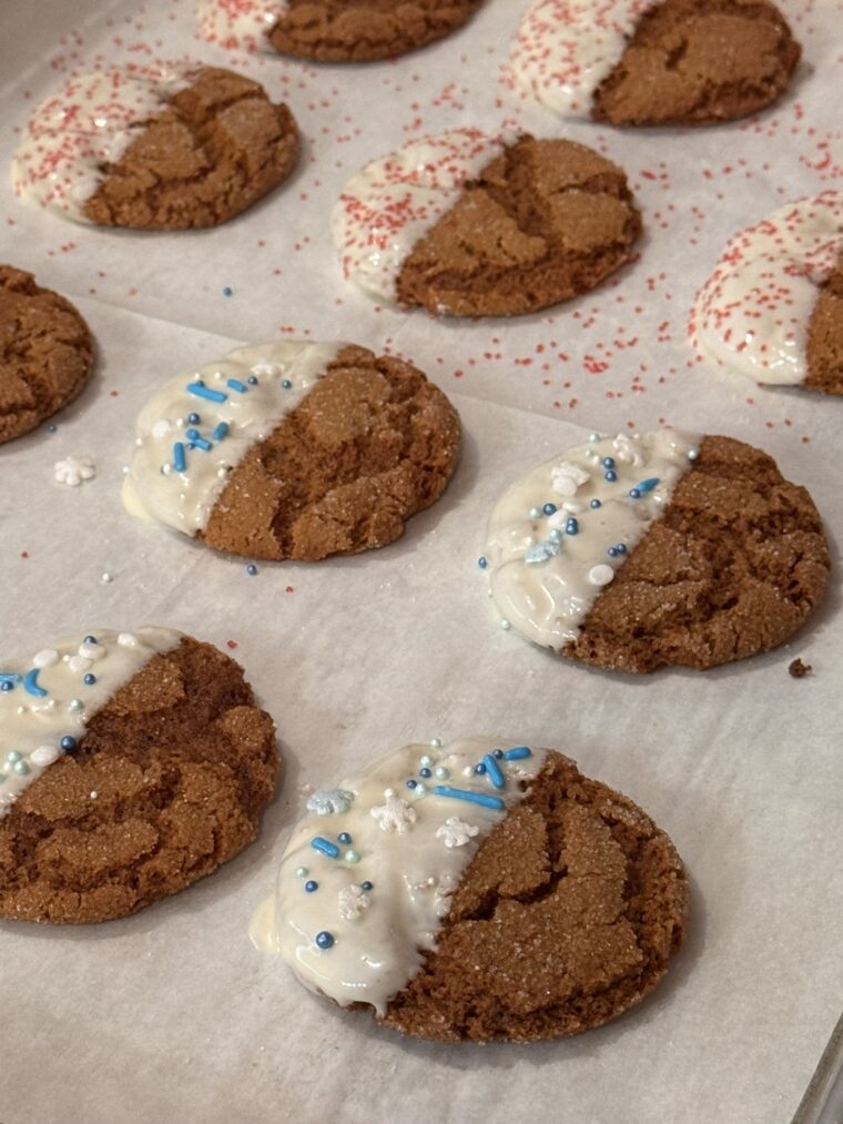 Gingersnaps with White Chocolate