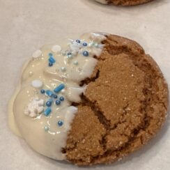 Gingersnaps with White Chocolate