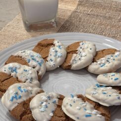 Gingersnaps with White Chocolate