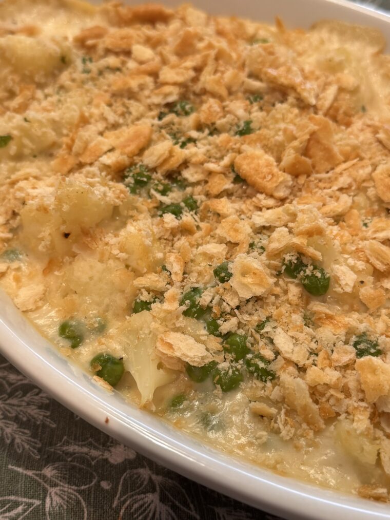 Creamy Cauliflower and Peas