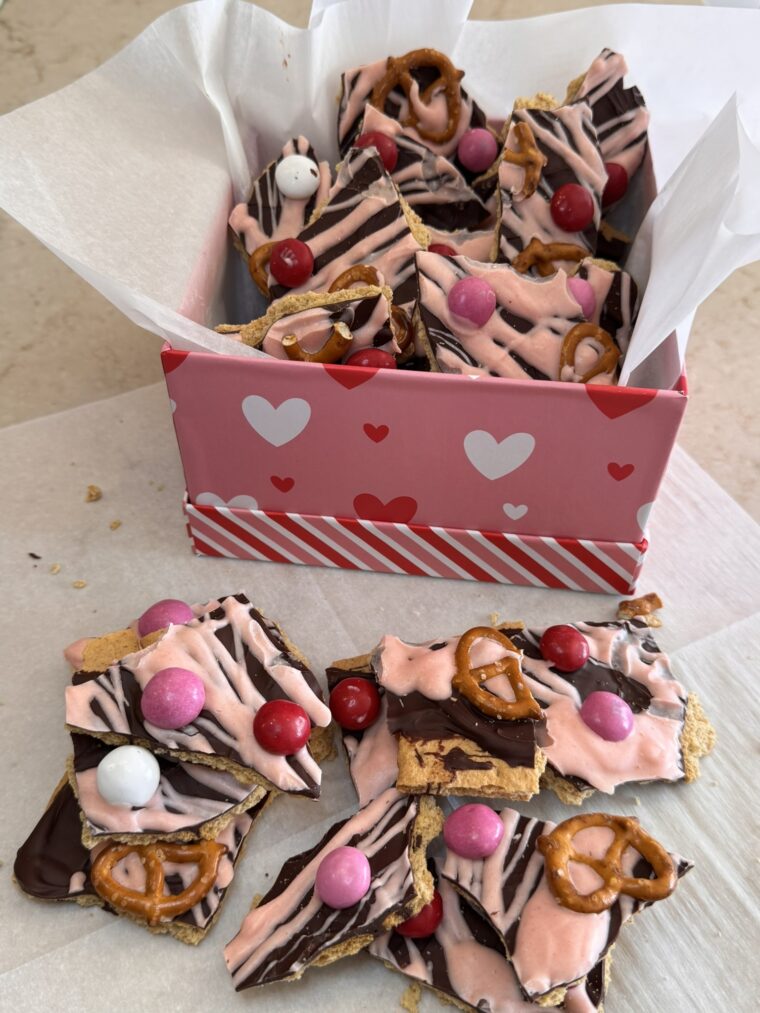 Valentine's Day Chocolate Bark