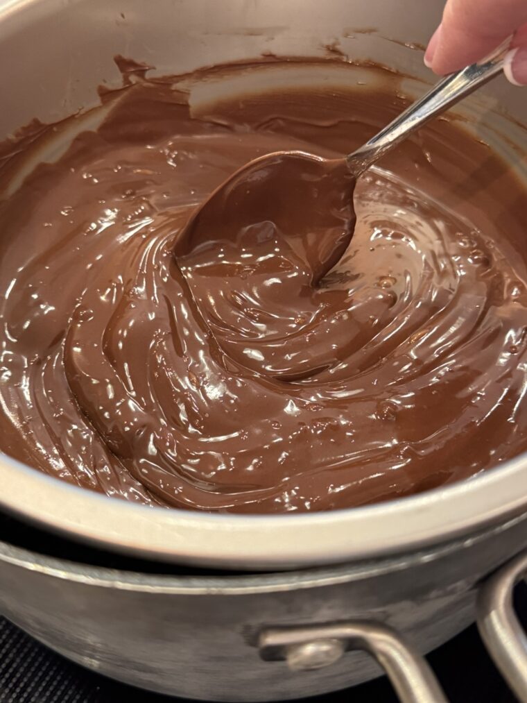 melting chocolate in a double boiler