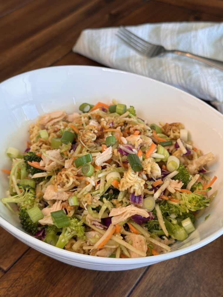 Crunchy Ramen Chicken Salad