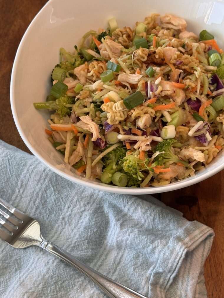 Crunchy Ramen Chicken Salad